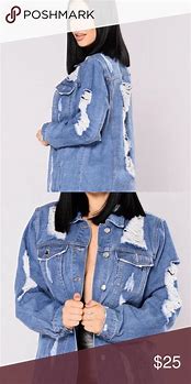 Image result for Long Jean Jacket Fashion Nova