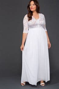 Image result for White Plus Maxi Dress