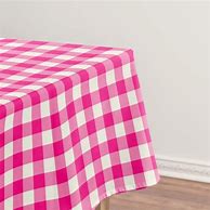 Image result for Pink Gingham Tablecloth