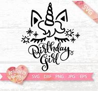 Image result for Unicorn Birthday Girl Shirt SVG