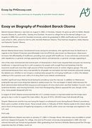 Image result for Barack Obama Essay