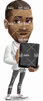 Image result for Cartoon Holding Tablet Clip Art