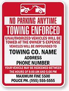 Image result for Towing Service Signs