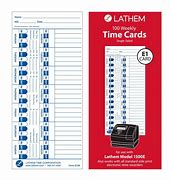 Image result for Lathem Time Cards 81 100
