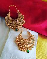 Image result for Indian Gold Hoop Earrings