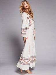 Image result for White Embroidered Maxi Dress for Women