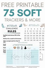 Image result for 75 Day Soft Challenge Printable Checklist with Rules