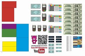 Image result for Easy DIY Miniatures Printables Money