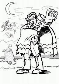 Image result for Halloween Vampire Coloring Pages