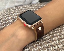 Image result for Rose Gold Apple Watch with Black Strap