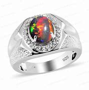 Image result for Black Opal Men's Ring