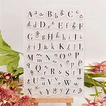 Image result for Ahtols Capital 26 Alphabet Clear Stamp Silicon