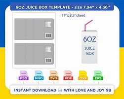 Image result for Juice Box Template 1 Litre Biox