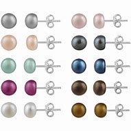 Image result for Colorful Stud Earrings