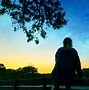 Image result for Girl Looking at Night Sky