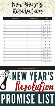 Image result for What Is a New Year's Resolution