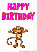 Image result for Monkey Birthday Cartoon