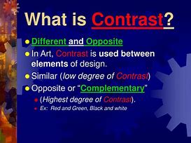 Image result for Contrast Means