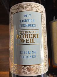 Image result for Weingut Robert Weil Kiedricher Turmberg Riesling Trocken