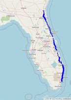 Image result for Interstate 95 Florida Map