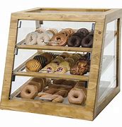 Image result for Wooden Donut Display Case