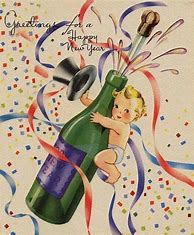 Image result for Vintage Happy New Year Baby