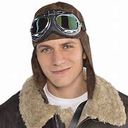 Image result for Vintage Aviator Hat and Goggles