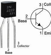 Image result for 2N2222A Transistor Pin Diagram