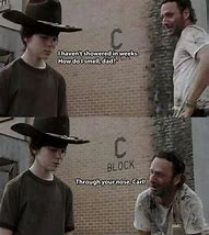 Image result for Carl Grimes Bunger Meme