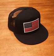 Image result for All-Black American Flag Hat