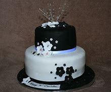 Image result for Simple Black and White Cake