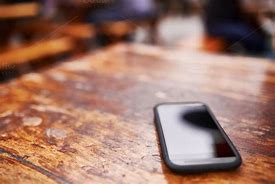 Image result for Wooden Table with Phone