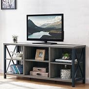Image result for Wood and Metal Farmhouse TV Stand