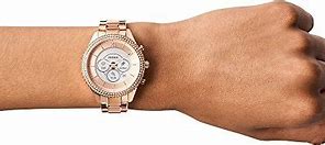 Image result for Fossil Ladies Hybrid Smartwatch Rose Gold