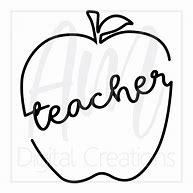 Image result for Teacher Apple Doodle
