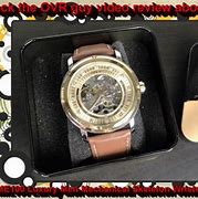 Image result for Brown Leather Skeleton Watch
