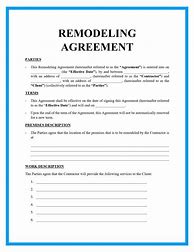 Image result for Home Repair Agreement Template
