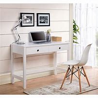Image result for White Desk Black Chair