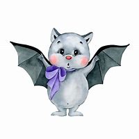 Image result for Cute Bat Watercolor