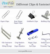 Image result for Types of Clips Hardware