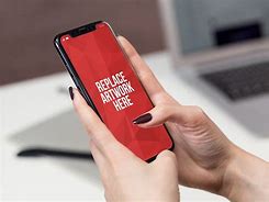 Image result for Holding iPhone Dark Mockup