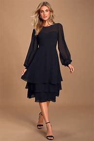 Image result for Tiered Long Sleeve Maxi Dress