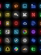 Image result for Neon iPhone App Icons