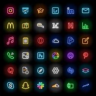 Image result for Aesthetic Neon App Icons