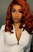 Image result for Cardi B Curly Red Hair