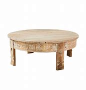 Image result for Solid Mango Wood Round Coffee Table