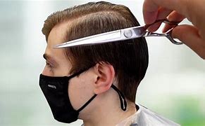 Image result for Cutting Hair Scissors Alone Men