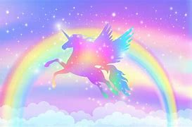 Image result for Flying Unicorn with Rainbow