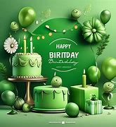 Image result for Green Glitter Happy Birthday Text