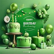 Image result for Green Happy Birthday Cards